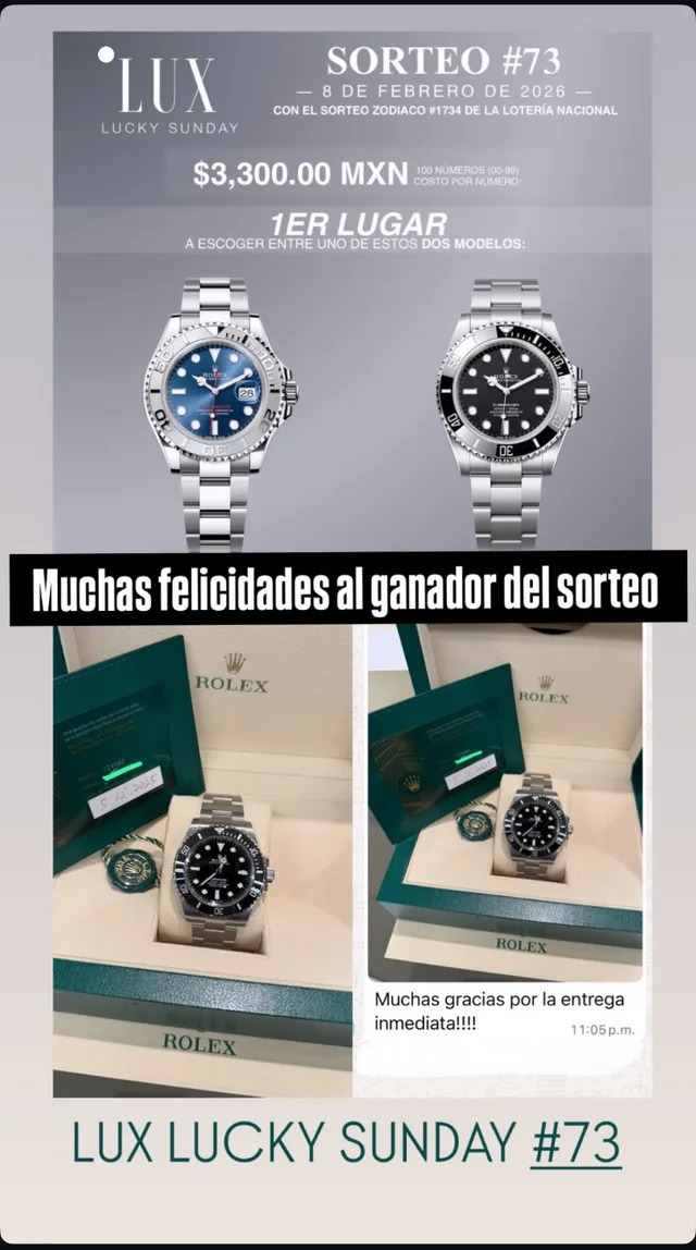 Ganador de un sorteo de Alpha Luxury con su reloj (1)